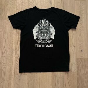 Roberto Cavalli Black T-Shirt Size S